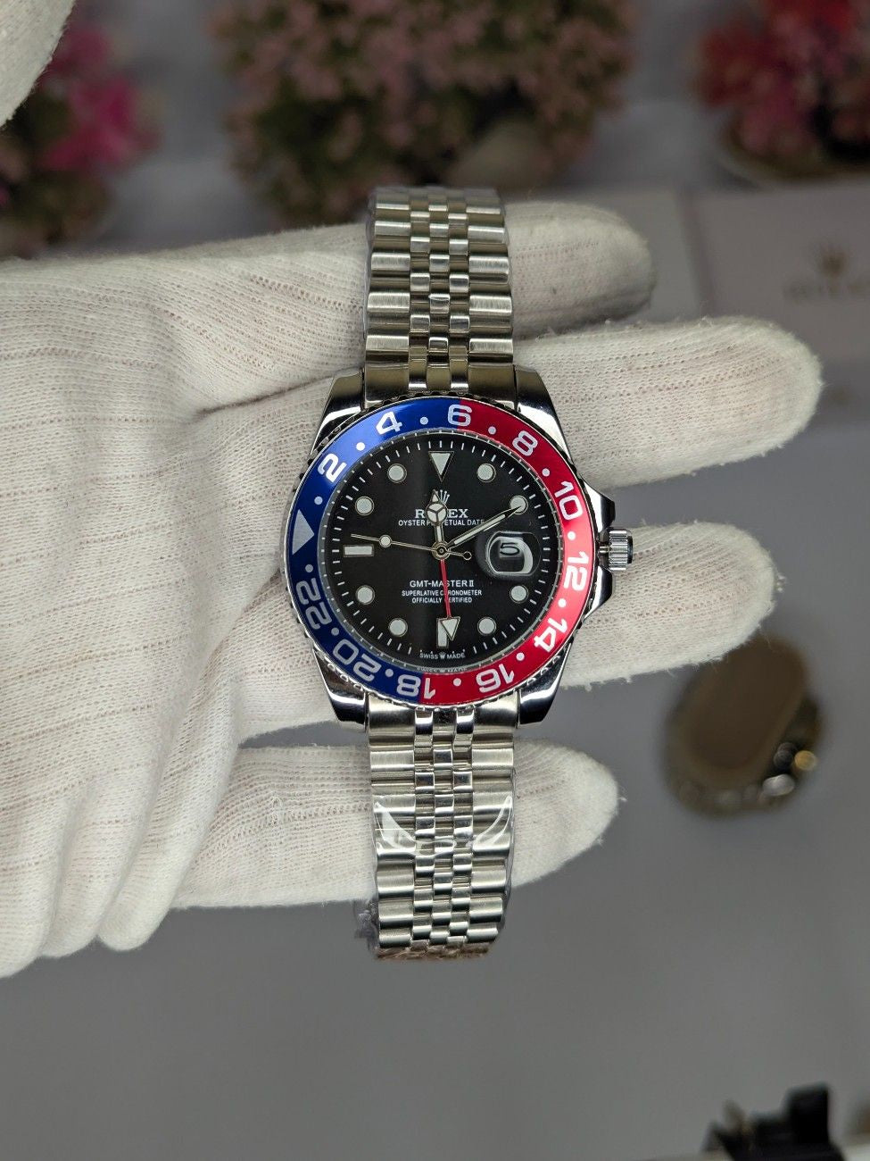 RLX GMT Master 40mm – Stainless Steel Luxury Watch